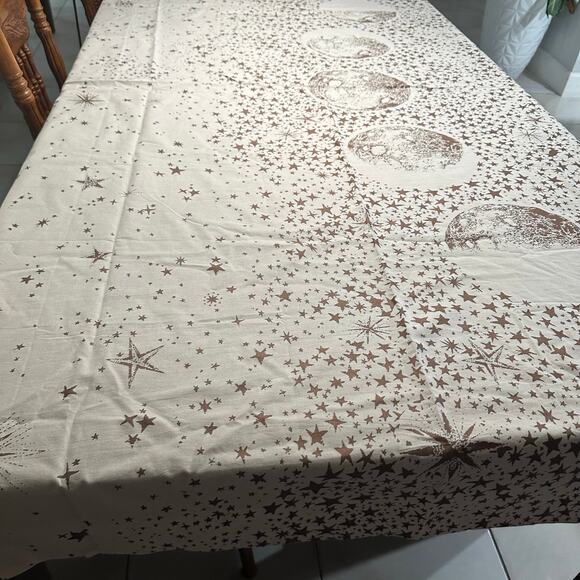 Urban Outfitters Celestial Moon Phases Table Cloth 80x55 Rectangle Boho - Picture 3 of 7